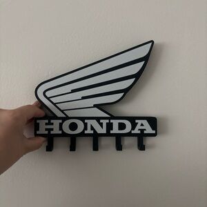 Honda Black and White key holder mount